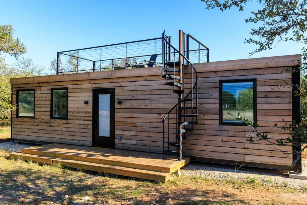 New! The Texas Longhorn-Luxury Container Home Фредериксберг Экстерьер фото